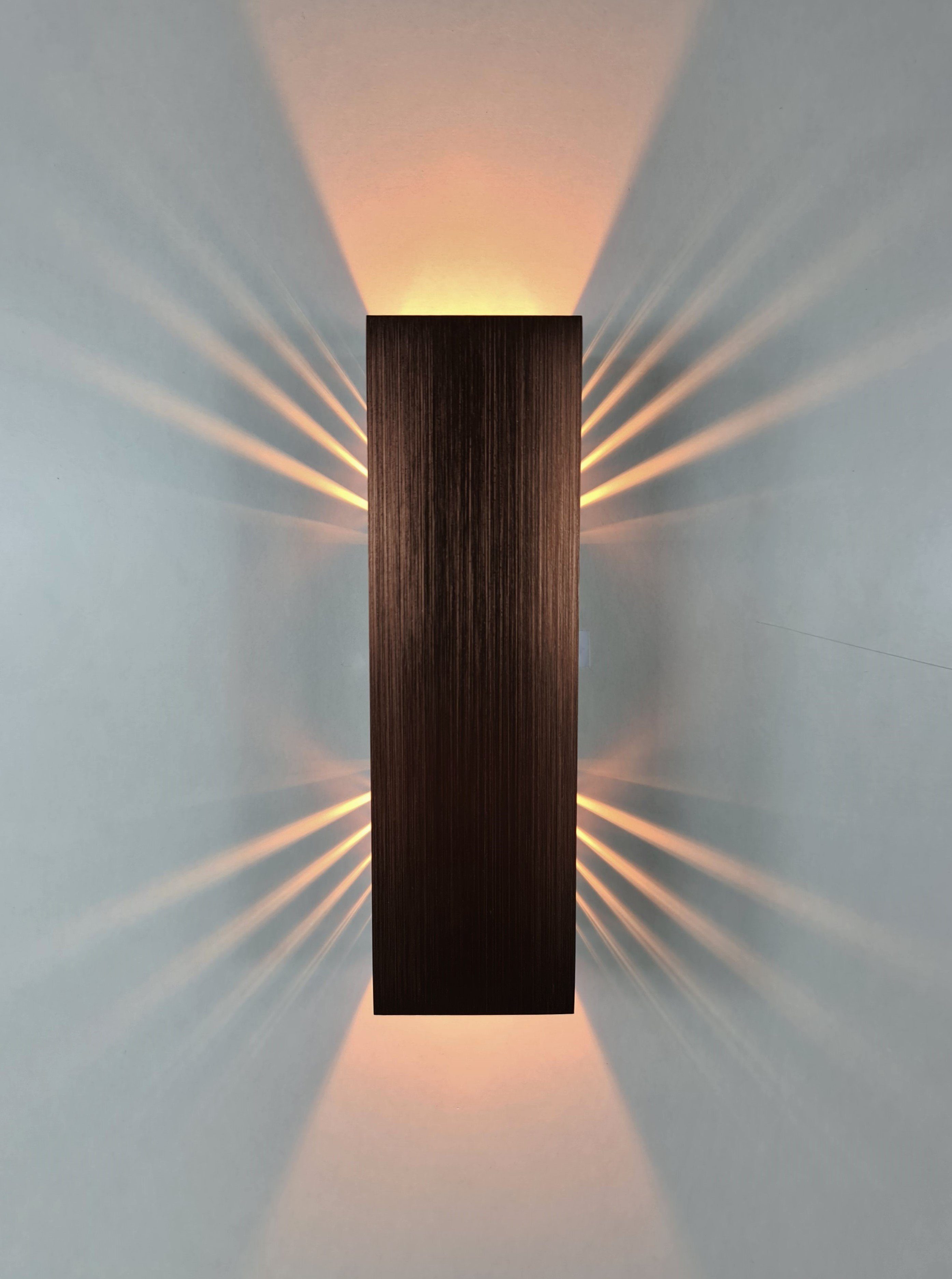 SpiceLED LED Wandleuchte Kupfer Edition, Warmweiß (2700 K), LED fest integriert, Warmweiß, 6 Watt, Lichtfarbe warmweiß, indirekte Beleuchtung mit Schatteneffekt, Up & Down Licht
