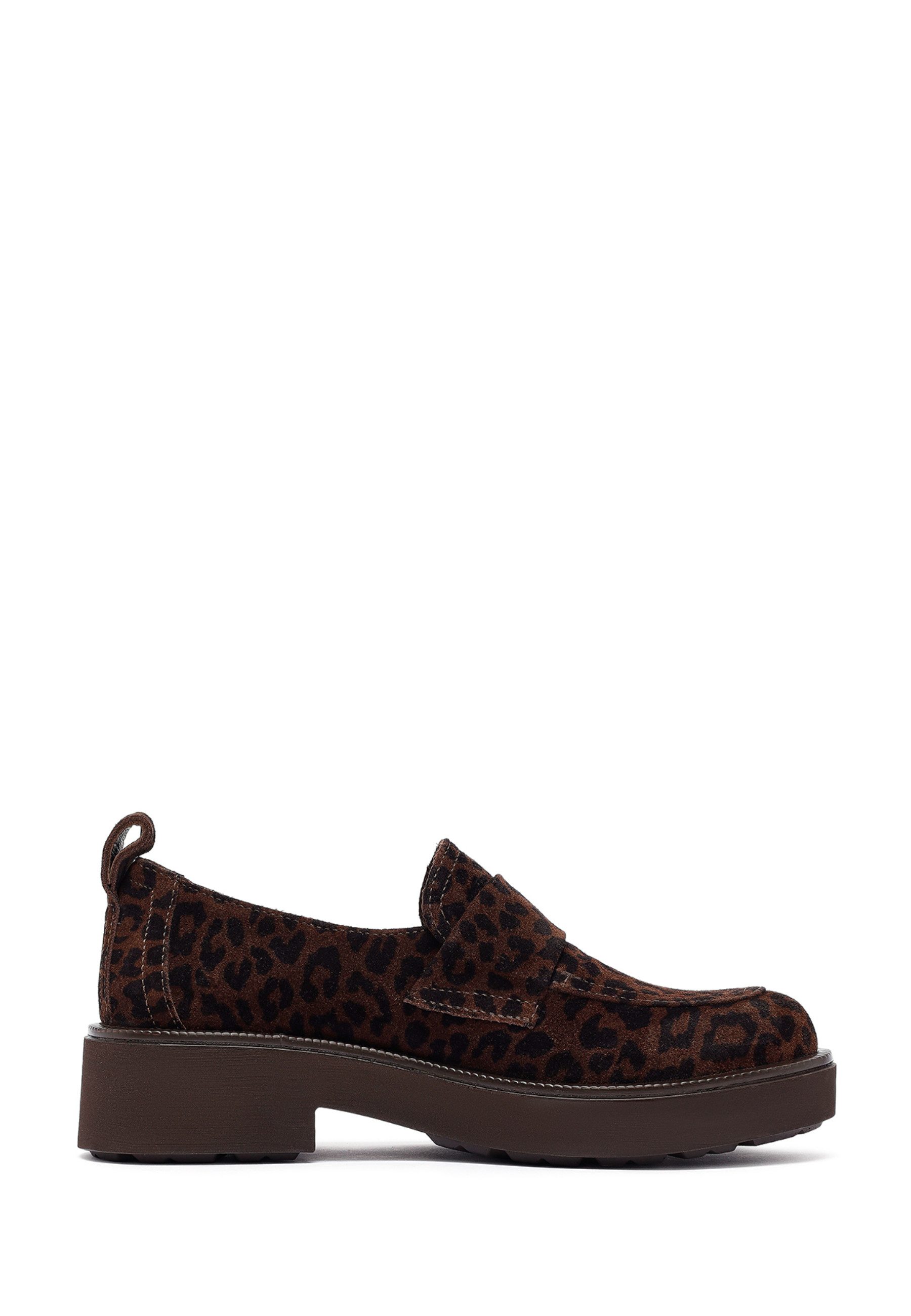 Derimod Maskuline Loafer aus Veloursleder Loafer Textilfutter, EVA Sohle, Absatz 3 cm