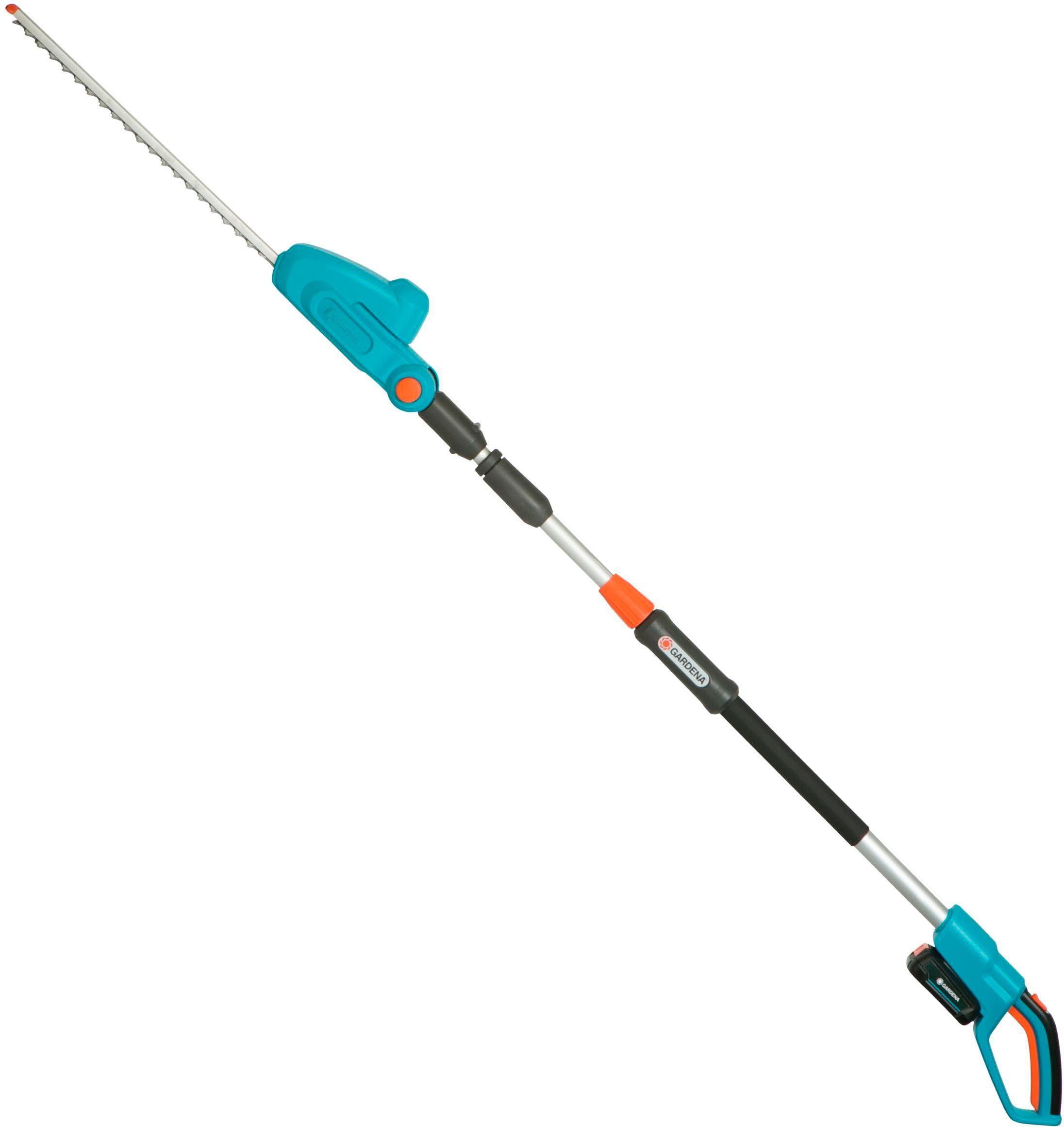 GARDENA Teleskop-Heckenschere THS 42/18V P4A Ready-To-Use Set, bis 3 m Arbeitshöhe, (mit Akku und Ladegerät), inklusive Akku und Ladegerät