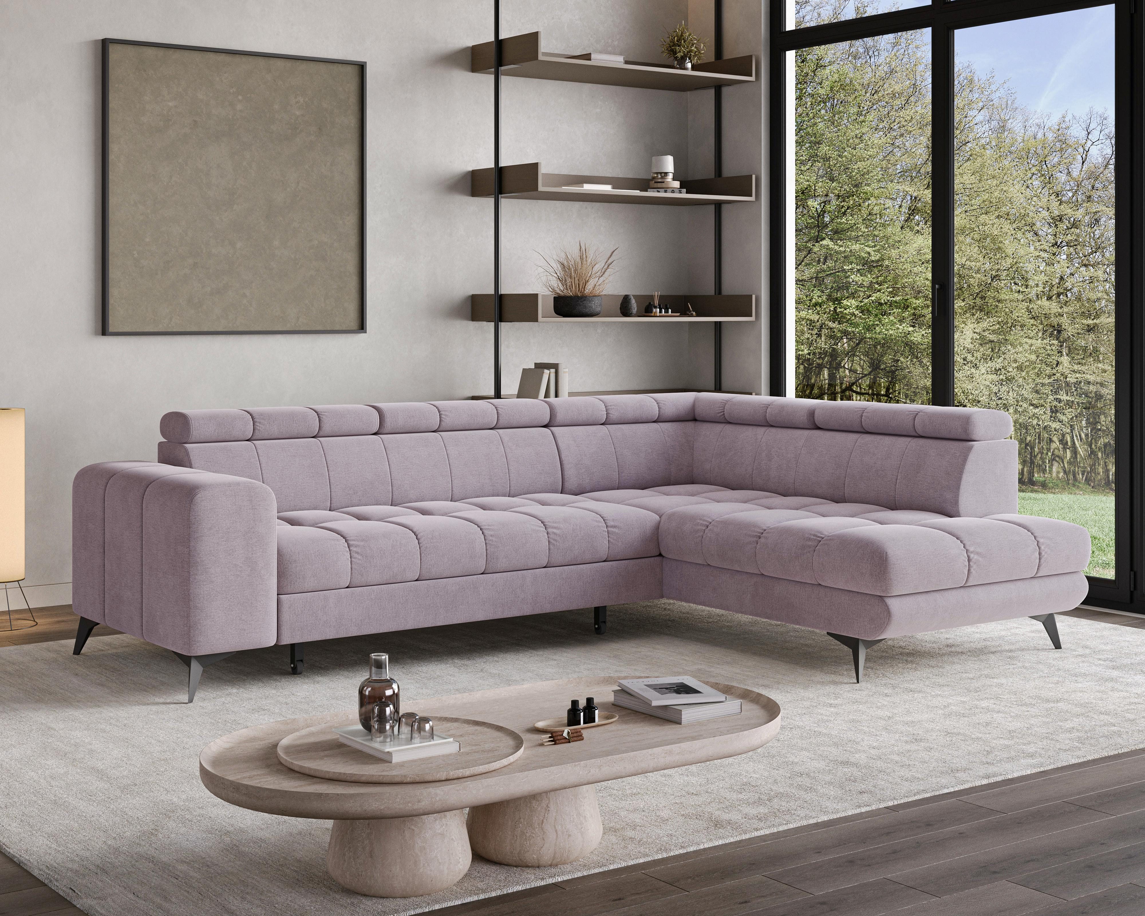 Chilly Möbel Ecksofa L-Form – Stilvoll & Einladend, 262x74 cm, Links, Monolith 62