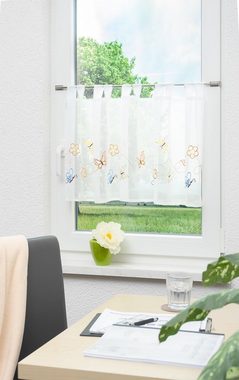 Scheibengardine Schmetterlingsschar, LYSEL®, (1 St), transparent, HxB 48x140cm
