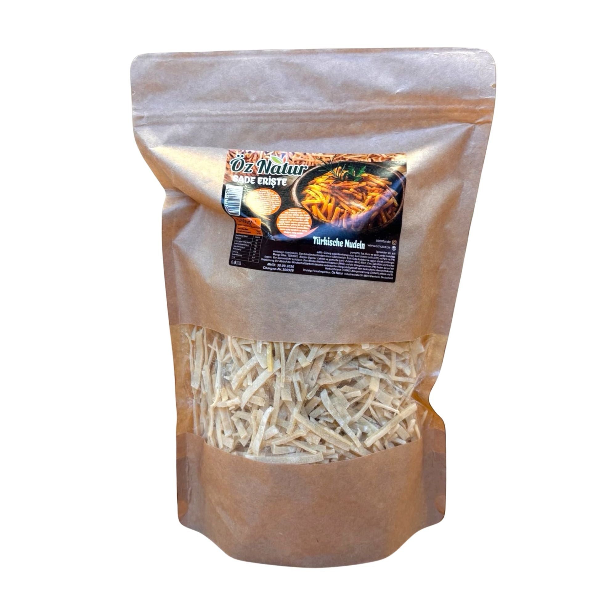 Öz Natur Nudeln, Türkische Nudeln, Eriste 500g