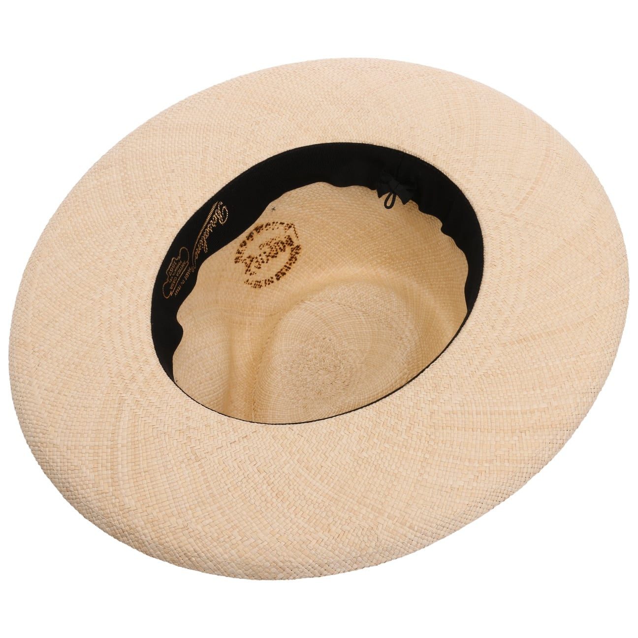 Borsalino Sonnenhut (1-St) Panamastrohhut mit Ripsband, Made in Italy
