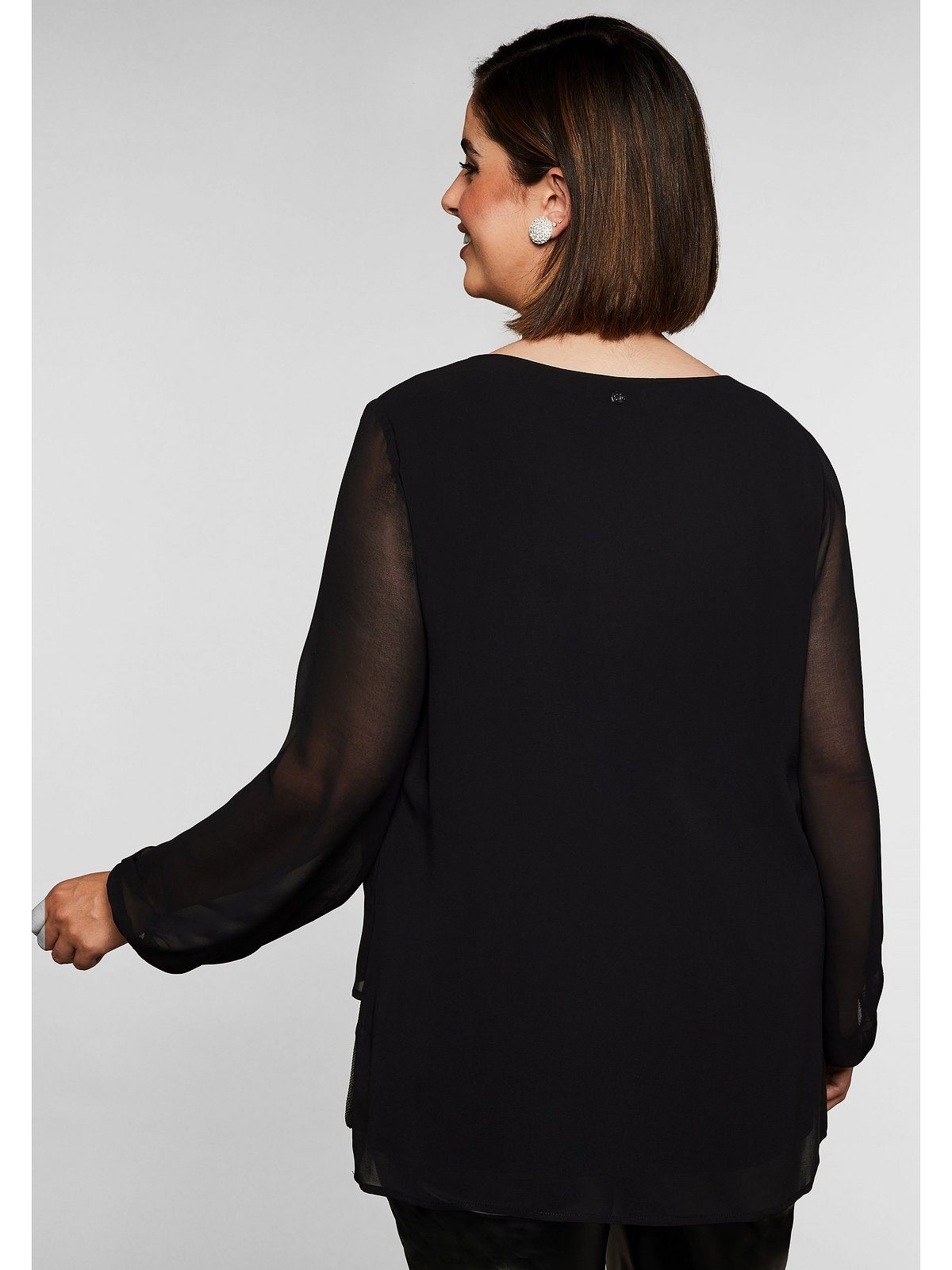 Sheego Chiffontunika Große Größen in eleganter günstig online kaufen