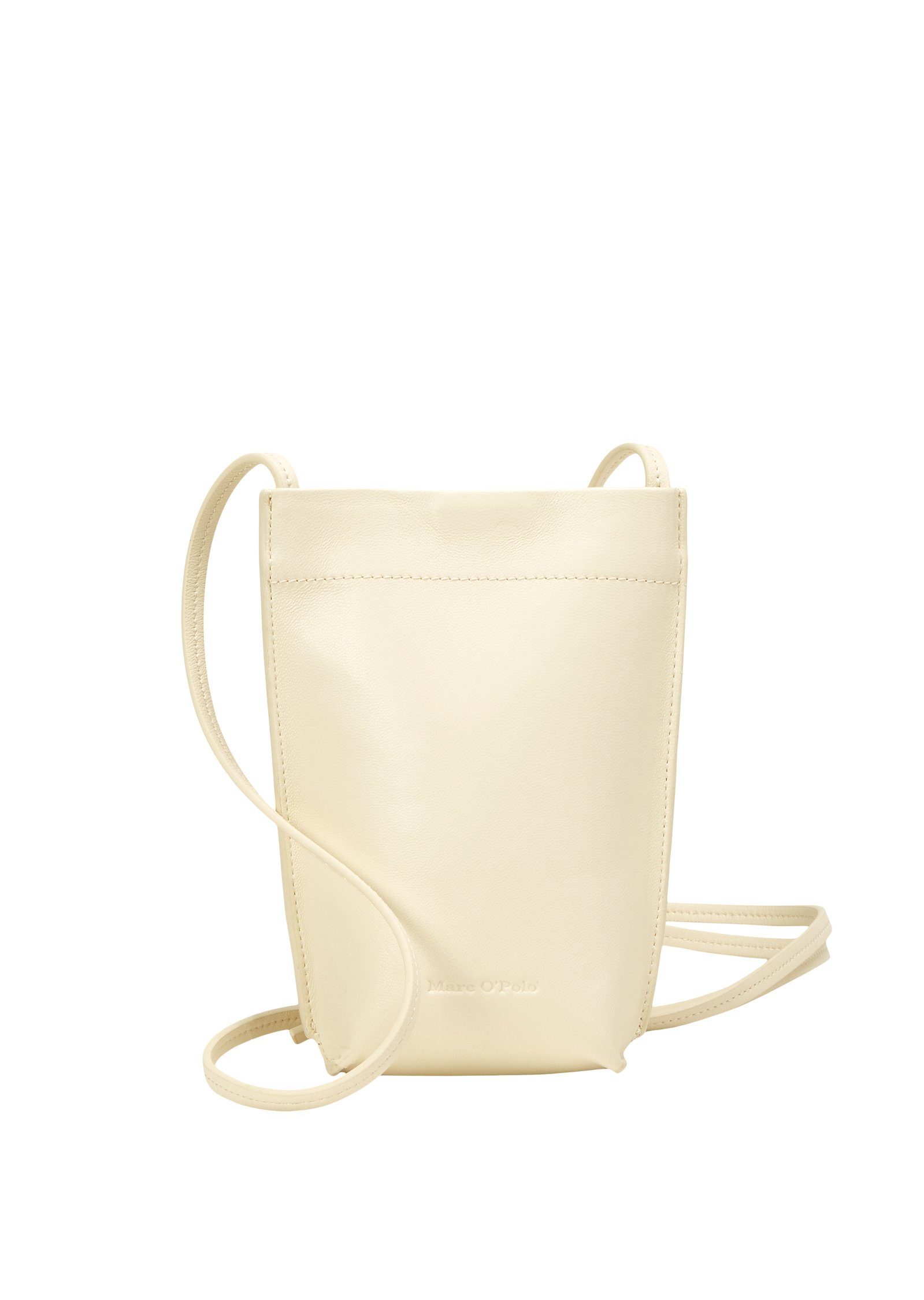 Marc O'Polo Handytasche aus edlem Lammleder beige