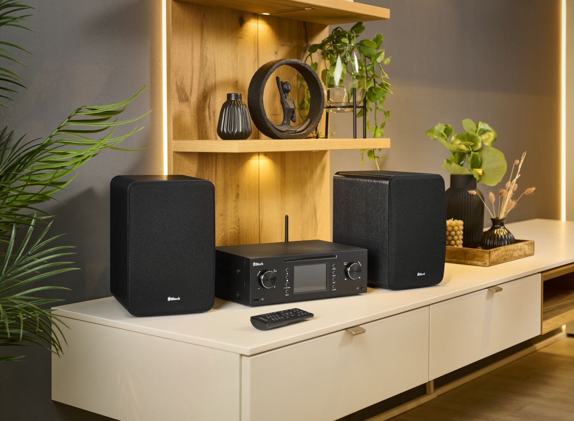 Block Block MHF-50 Kompaktanlage mit CD, DAB+, Internetradio, Spotify Stereo-CD Player