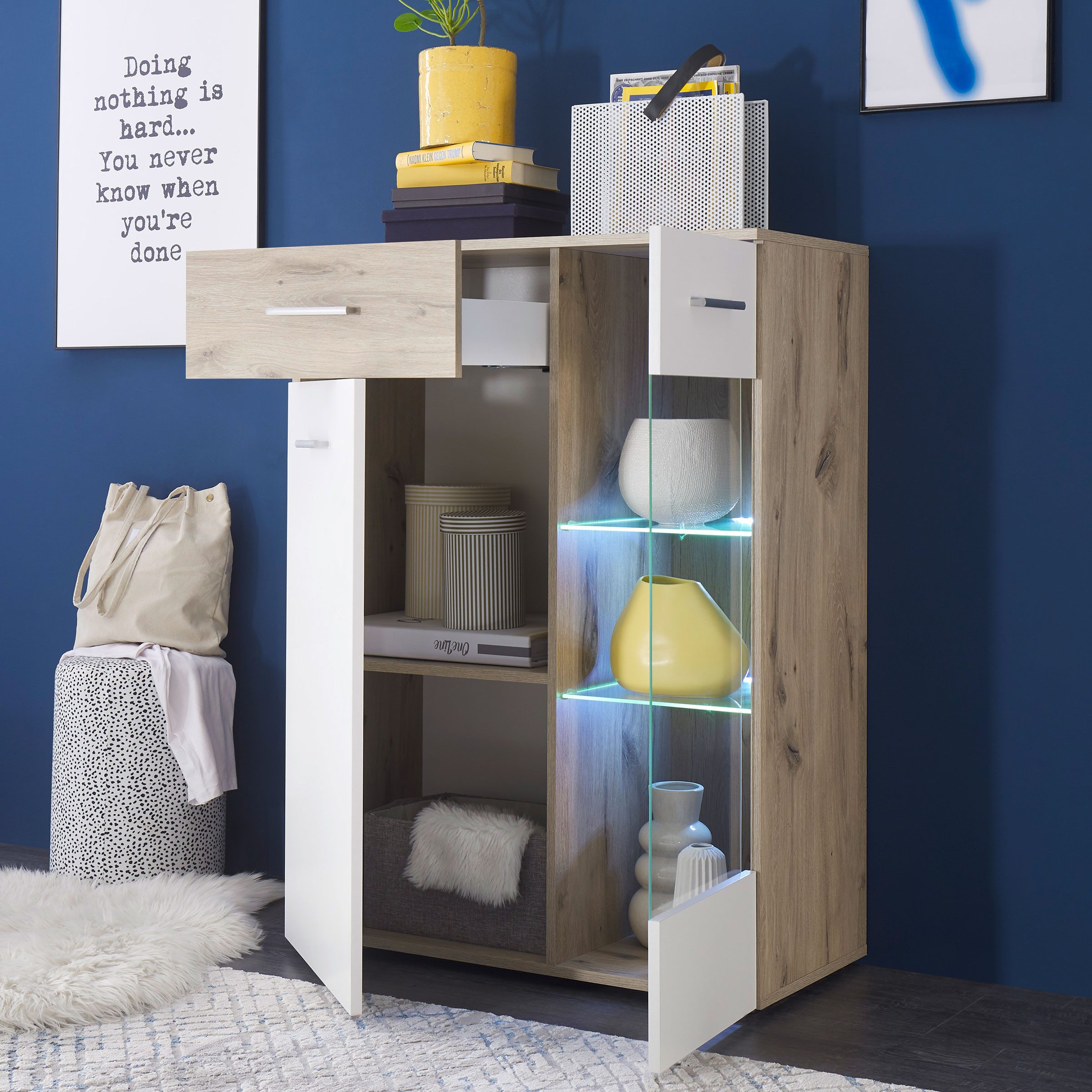 Bega Consult Stauraumvitrine Vitrine BZ5095 halbhoher günstig online kaufen