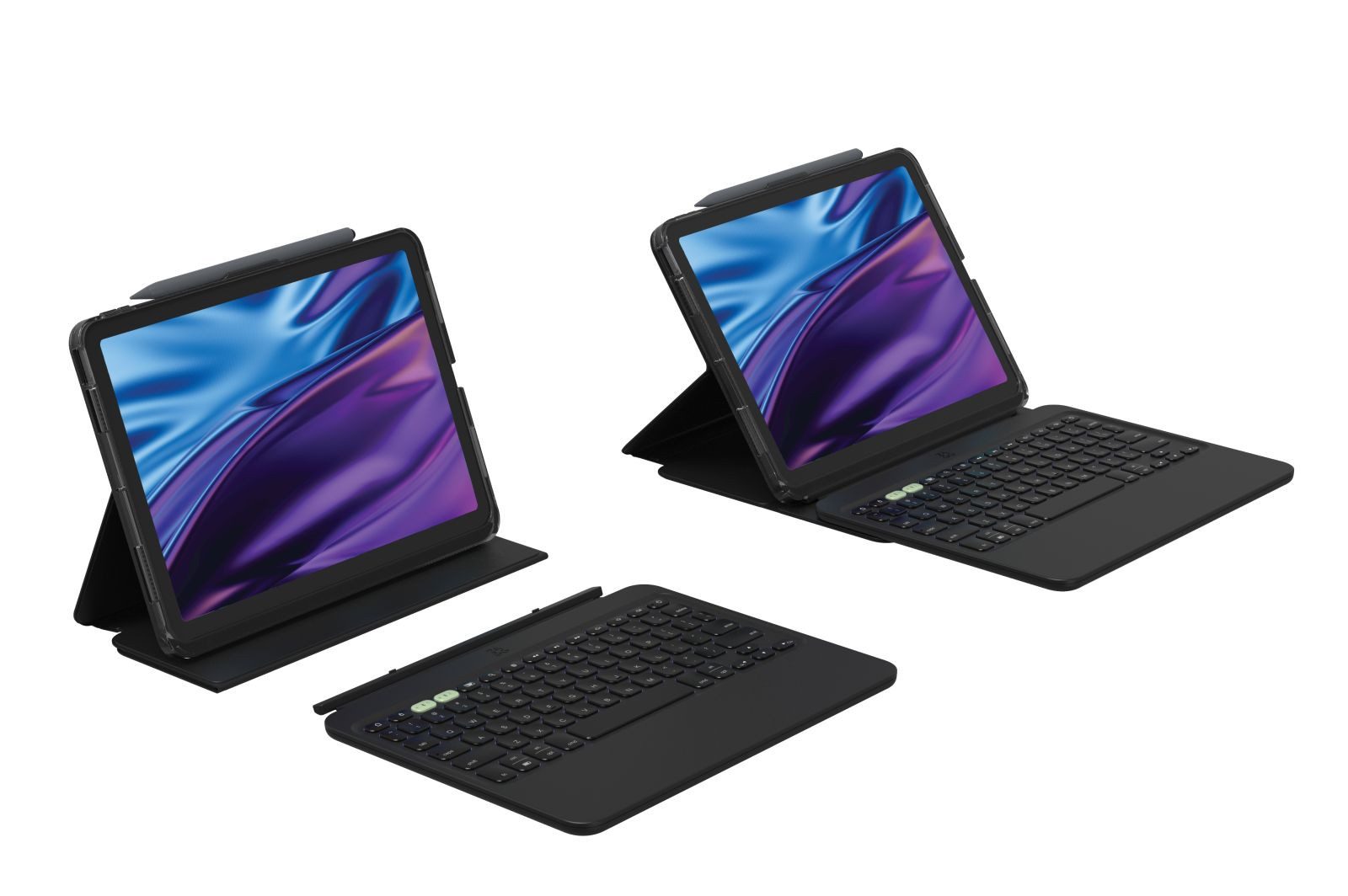 ZAGG Pro Keys 2 - Tastatur und Foliohülle (Smart Folio-Abdeckung) Tastatur
