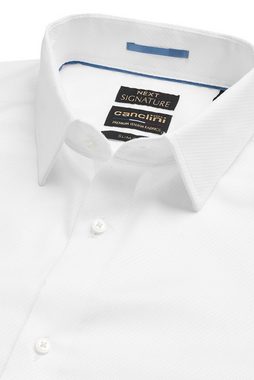 Next Langarmhemd Signature Slim Fit Hemd aus italienischem Stoff (1-tlg)