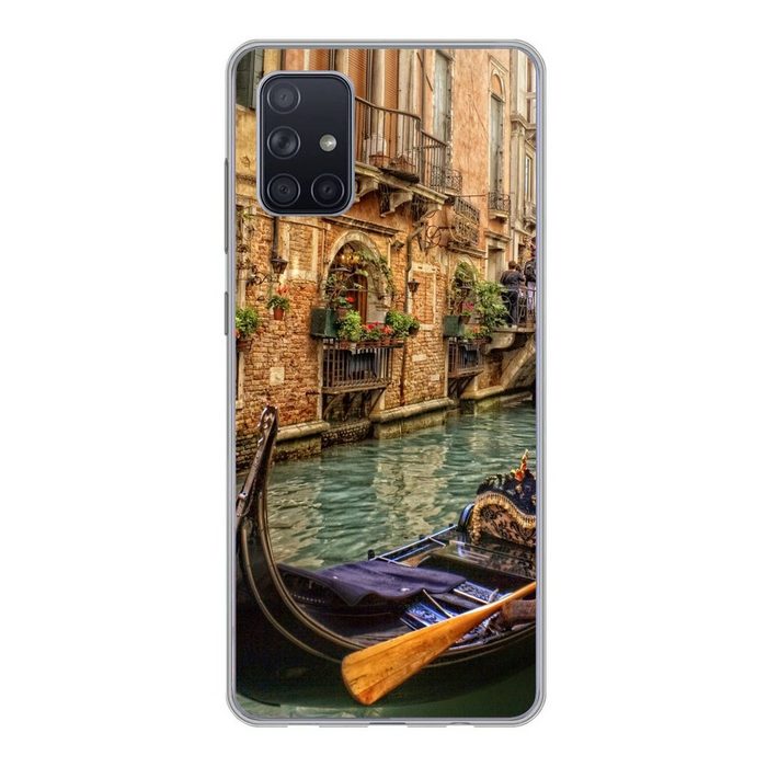 MuchoWow Handyhülle Venedig-Kanal Handyhülle Samsung Galaxy A51 5G Smartphone-Bumper Print Handy
