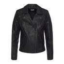 LASCANA Lederimitatjacke mit Bikerdetails, Steppungen und Reißverschlusstaschen Übergangsjacke, kurze Bikerjacke, Kunstlederjacke, figurbetont