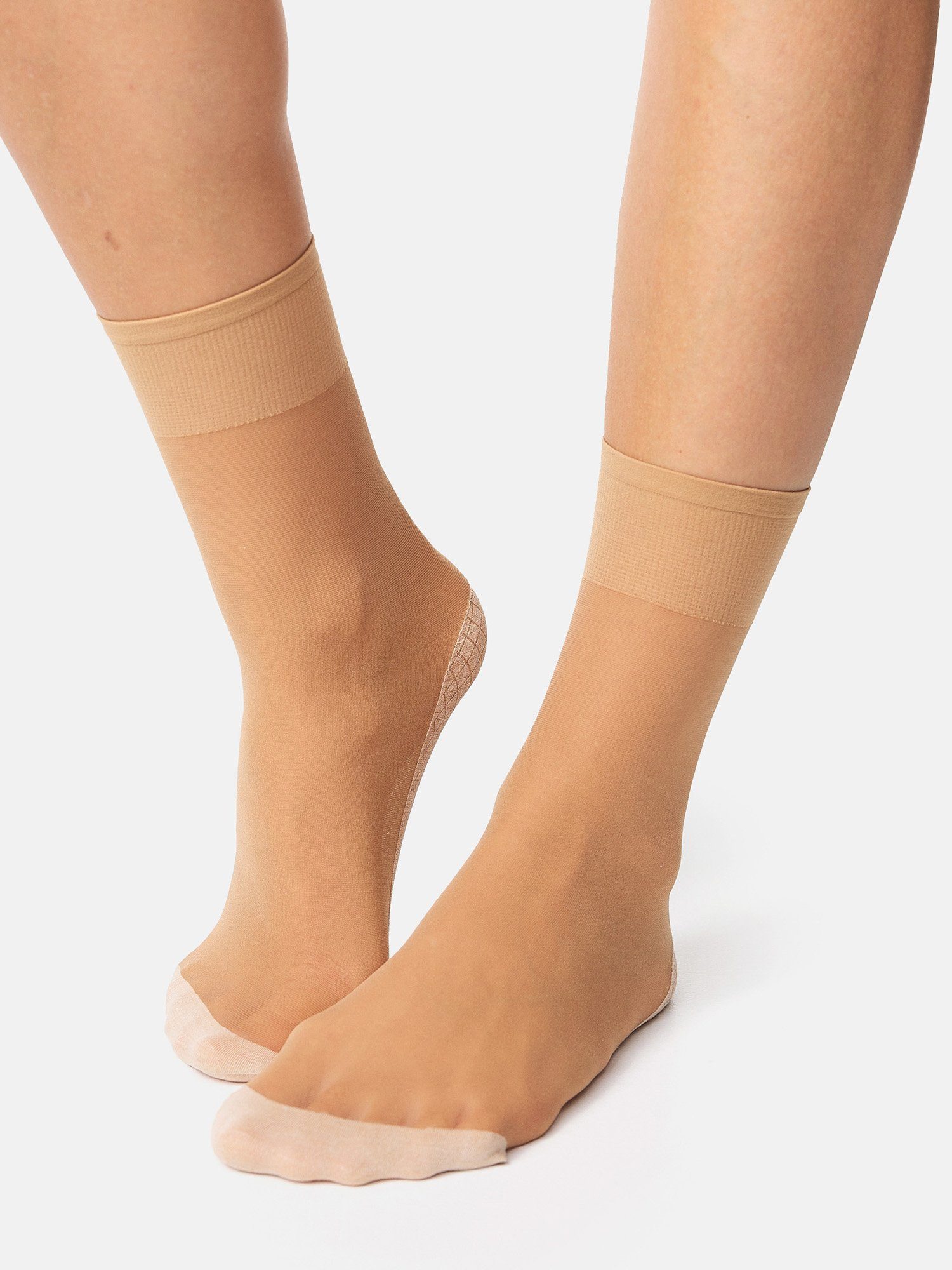 Nur Die Basicsocken Baumwollsohle günstig uni (10-Paar) Socken amber