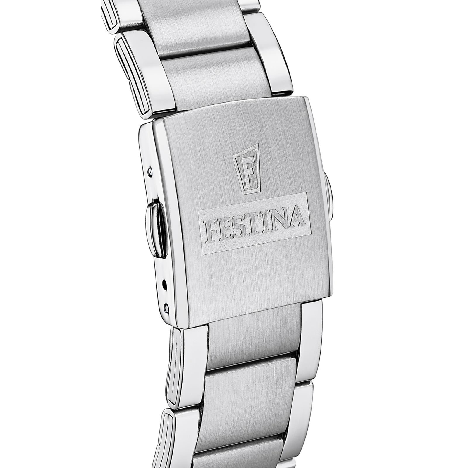 Festina Quarzuhr Festina Herrenuhr Edelstahl silber, (Chronograph), Herren Armbanduhr rund, Edelstahlarmband silber, Elegant