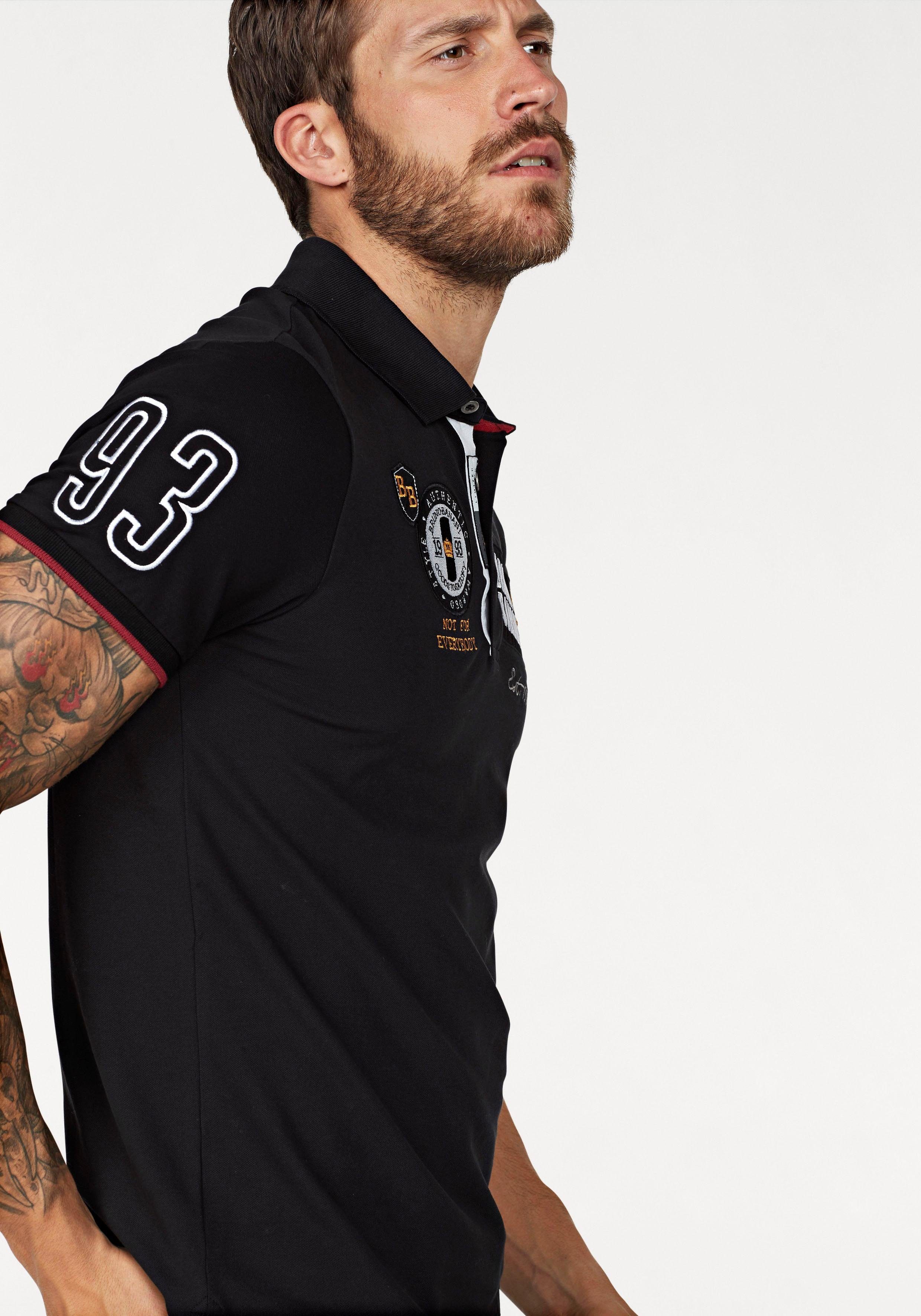 Bruno Banani Poloshirt Kurzarm, körpernahe Passform, unifarben, Polokragen
