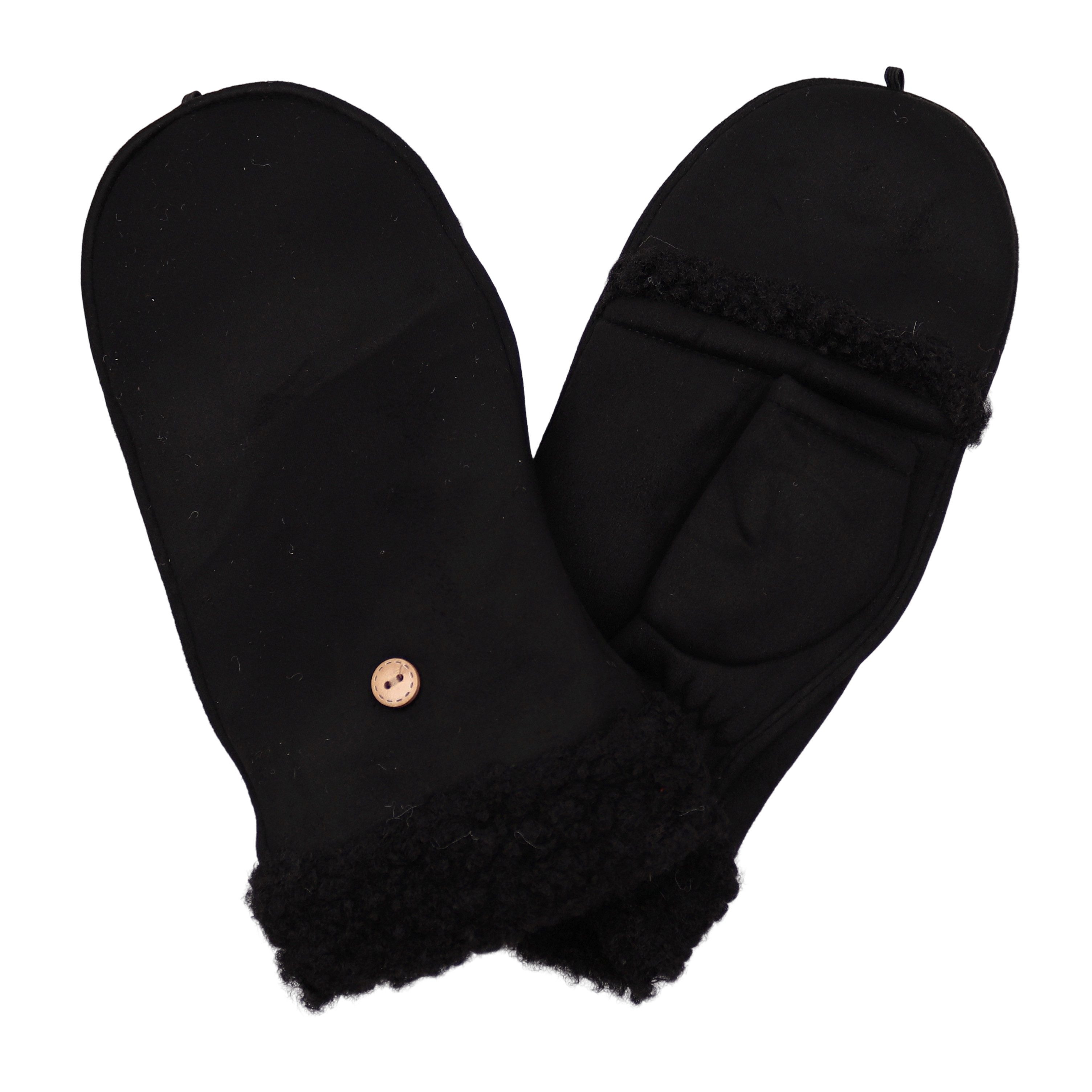 MIRROSI Thermohandschuhe Damen Handschuhe 2 in 1 mit klapppbare Manschette (Durch gefüttert) passt perfekt für Boots