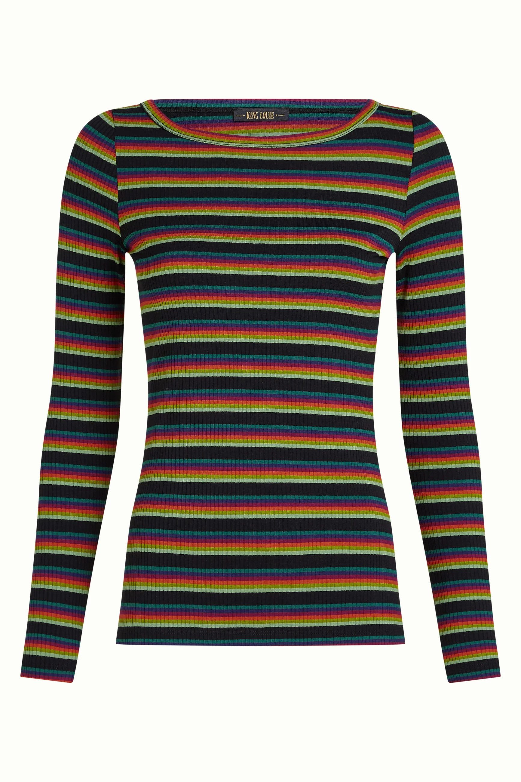 King Louie Langarmshirt Lili Top Lottie Stripe