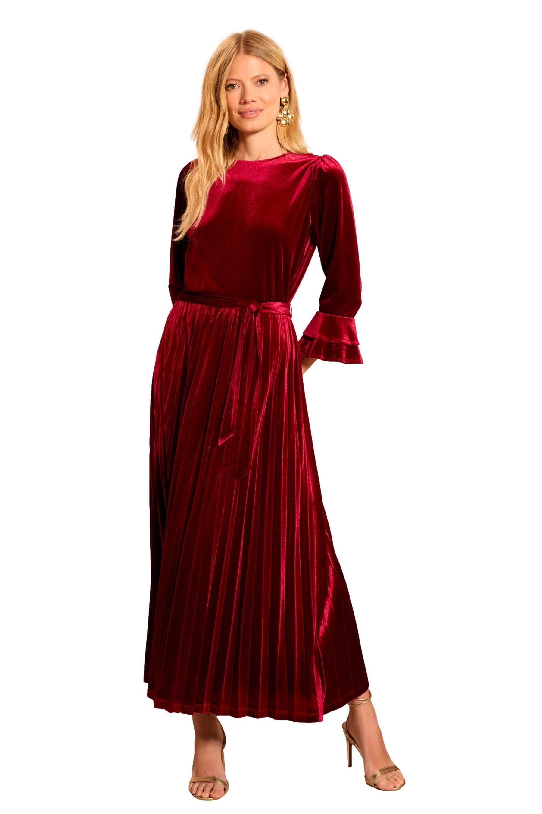 Love & Roses Midikleid Love & Roses Midikleid aus Samt, Regular (1-tlg)