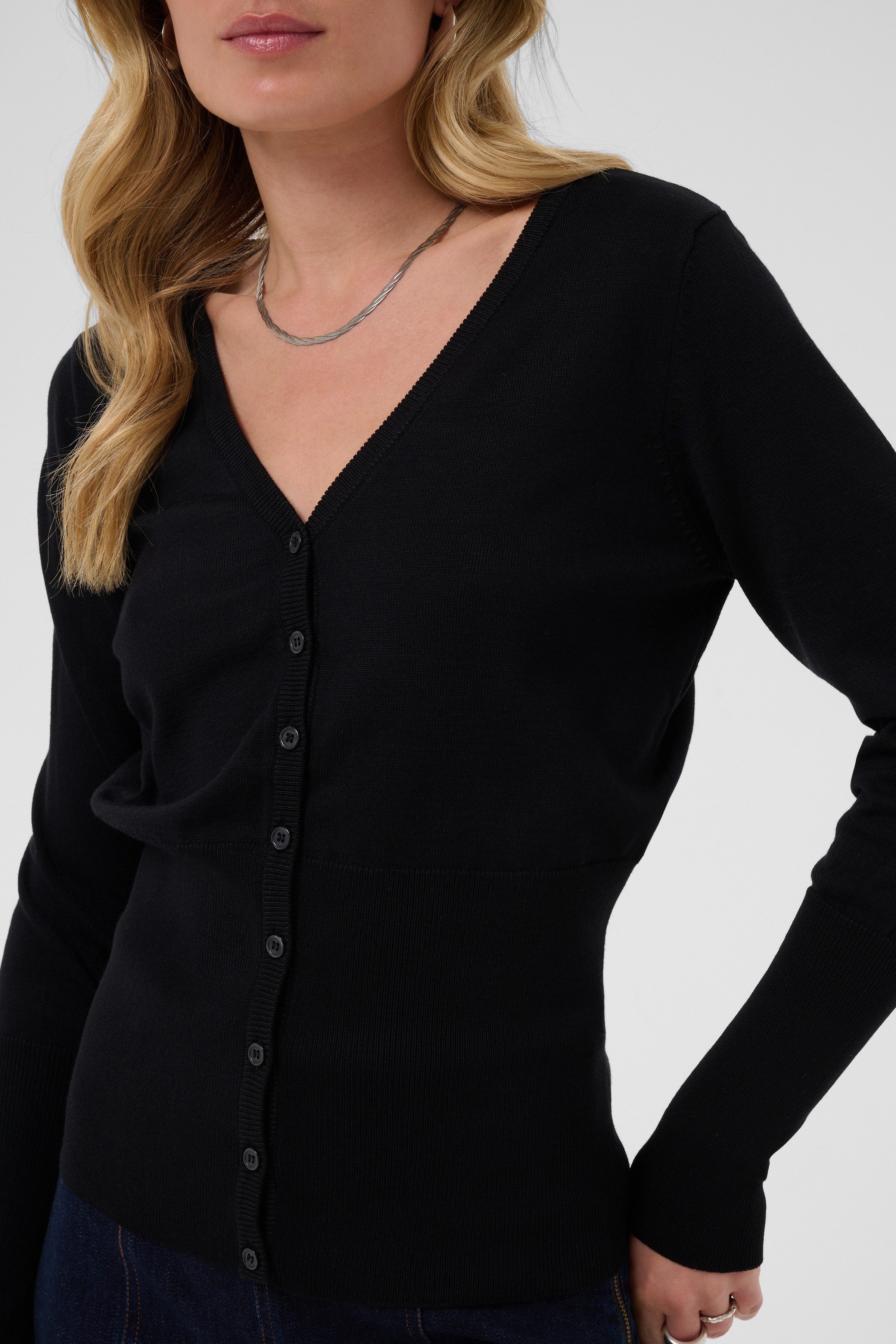 Saint Tropez Strickjacke MilaSZ Slim Cardigan Viskosemischung, Fitted