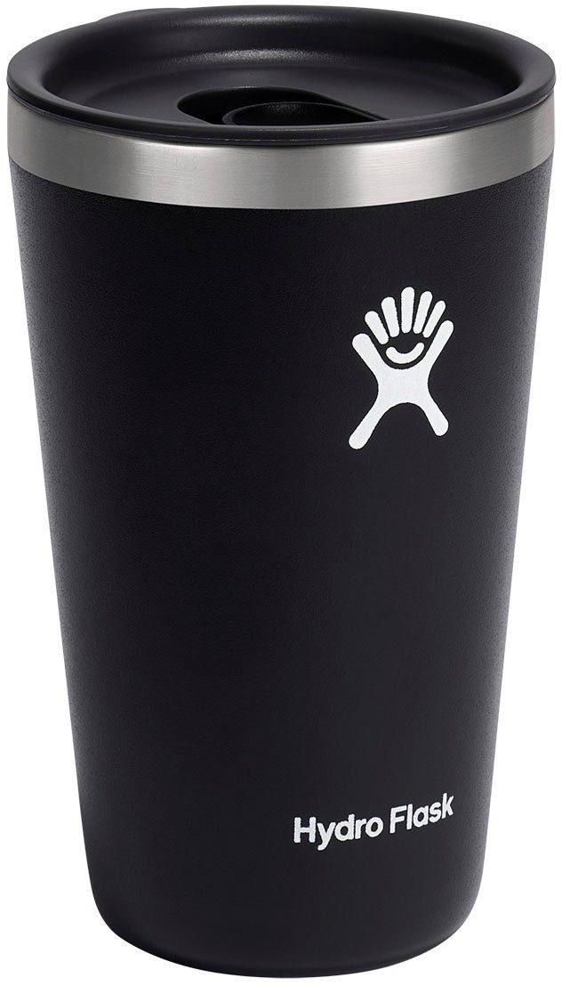 Hydro Flask Thermobecher 16 OZ All Around Tumbler Press-In Lid, 473 ml, 1-tlg., Edelstahl, Kompatibel mit Trinkhalmdeckel und verschließbaren Eindrückdeckel
