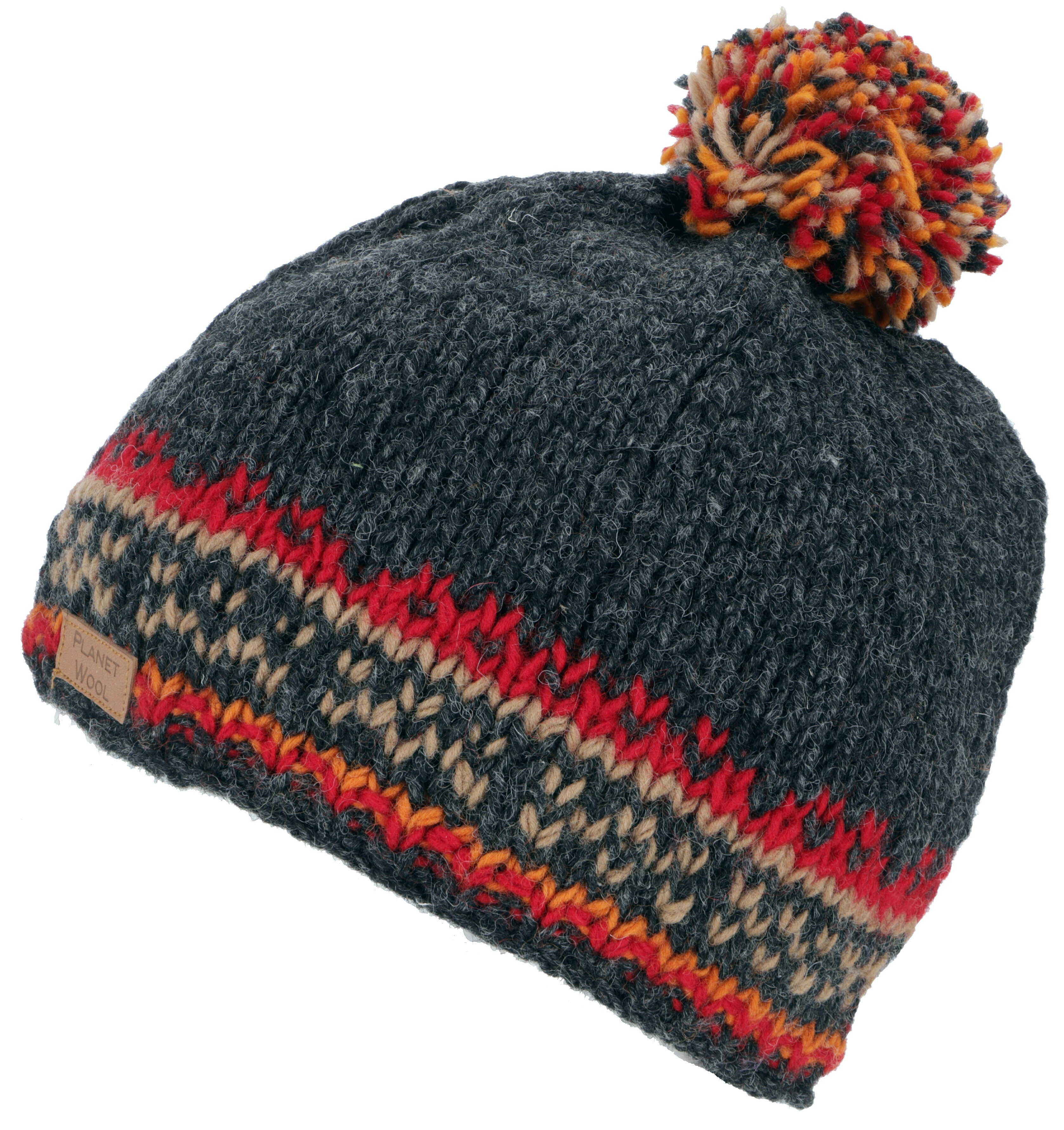 Guru-Shop Strickmütze Bommelmützel aus Nepal, Mütze günstig online kaufen