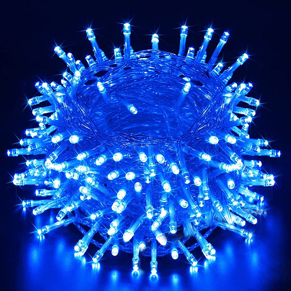 Merry 2024 LED-Lichterkette LED-Lichterkette 20m/30m/50m/100 m,für Weihnachten Garten, 8 Modi,Timer,Speicherfunktion,für Hof Hochzeit Weihnachtsfeier