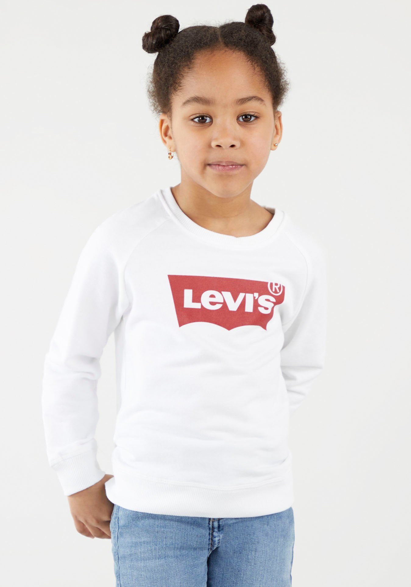 Levi's® Kids Sweatshirt BATWING CREWNECK SWEATSHIRT for GIRLS weiß | Sweatshirts