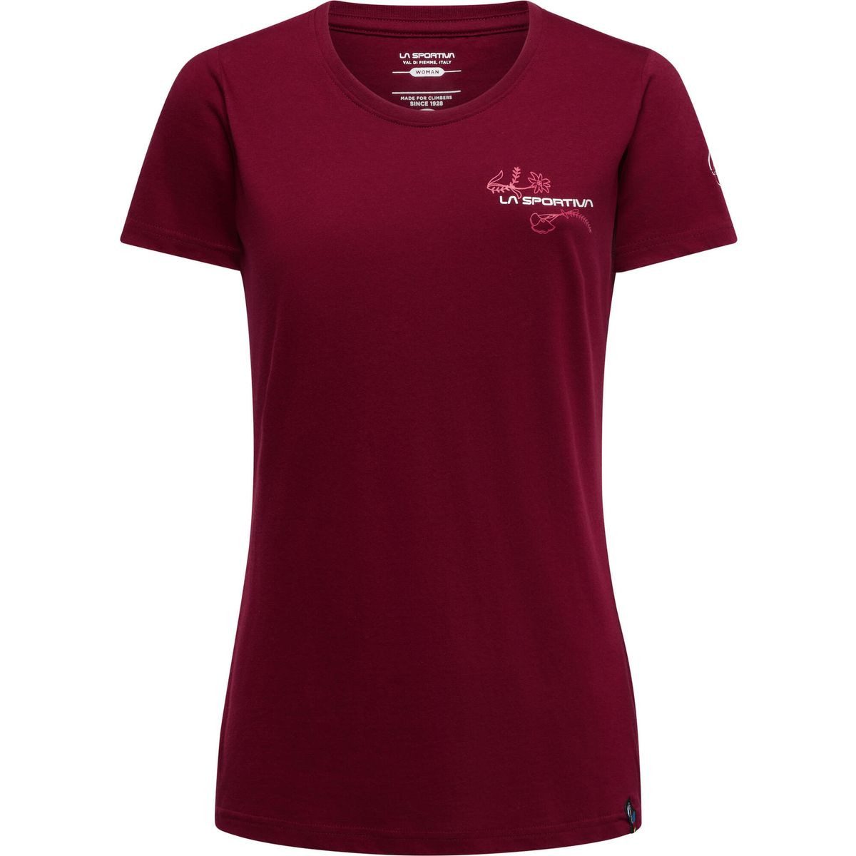 La Sportiva Kurzarmshirt Climb Flower T-shirt Women Stilvolles T-Shirt mit floralen Mustern für Damen, ideal für Klettern