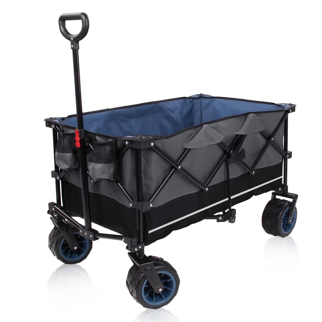 yourGEAR Bollerwagen yourGEAR faltbarer Trolley XL Strandwagen Breitreifen Bollerwagen