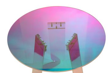 Livin Hill Beistelltisch Modig, 60cm Durchmesser, transparentes Acryl, farbeffektvoll
