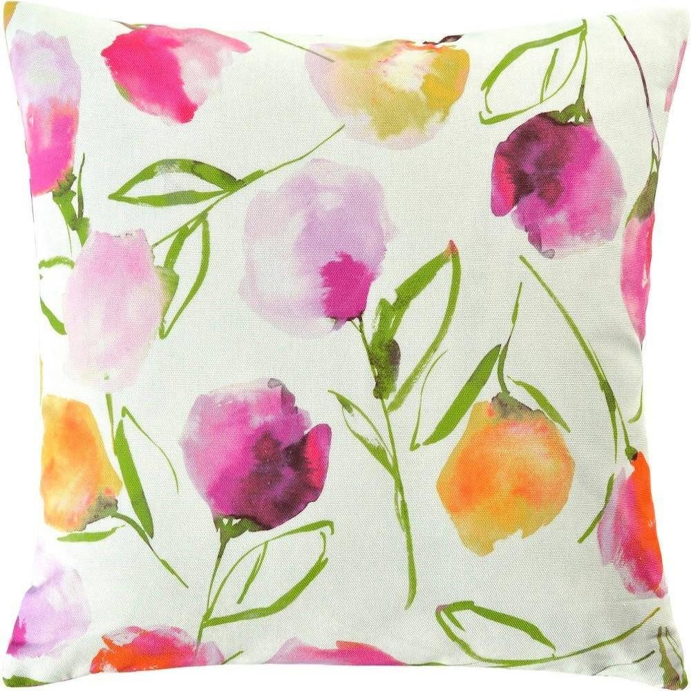sander table + home Kissenhülle Kissenhülle Fresh Tulip – Bunter Tulpen Kissenbezug für Frühjahr & Ost