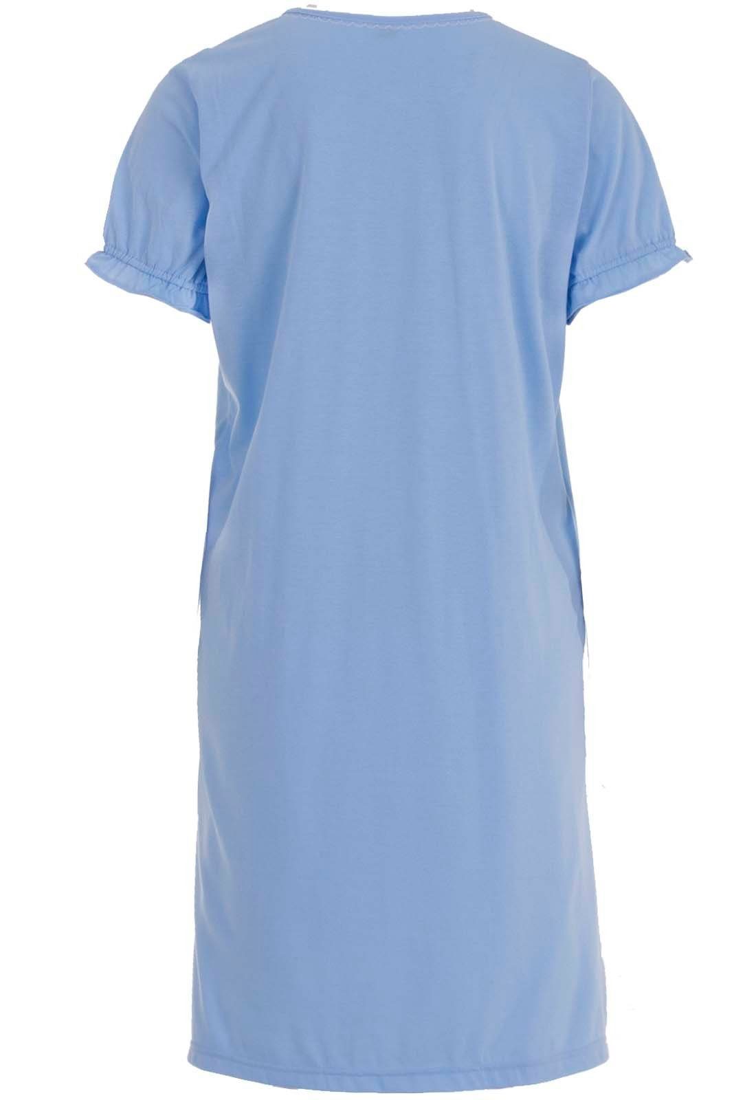 zeitlos Nachthemd Schlafshirt Puffärmel – Bild 2 von 2