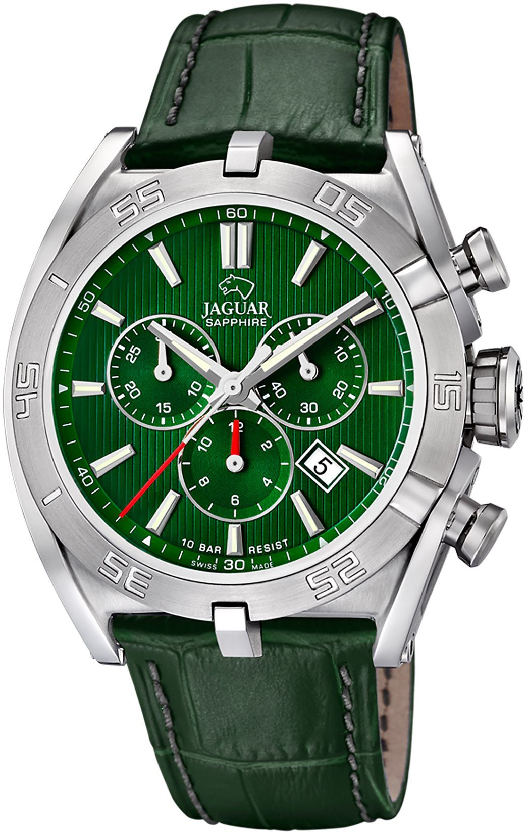 Jaguar Chronograph Executive J857/C, Armbanduhr, Quarzuhr, Herrenuhr, Saphirglas, Stoppfunktion, Swiss Made