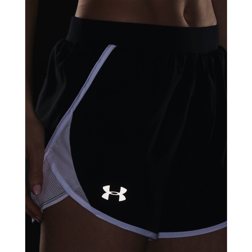 Under Armour® Laufshorts UA SHORT FLY Black-White 2.0 BY