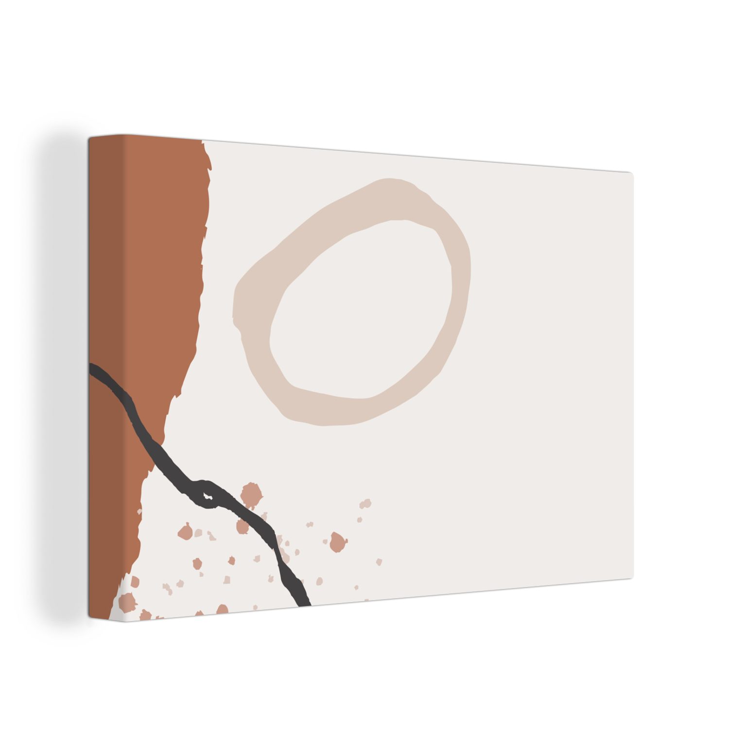 OneMillionCanvasses® Leinwandbild Sommer - Abstrakt - Grau, (1 St), Wandbild Leinwandbilder, Aufhängefertig, Wanddeko, 30x20 cm