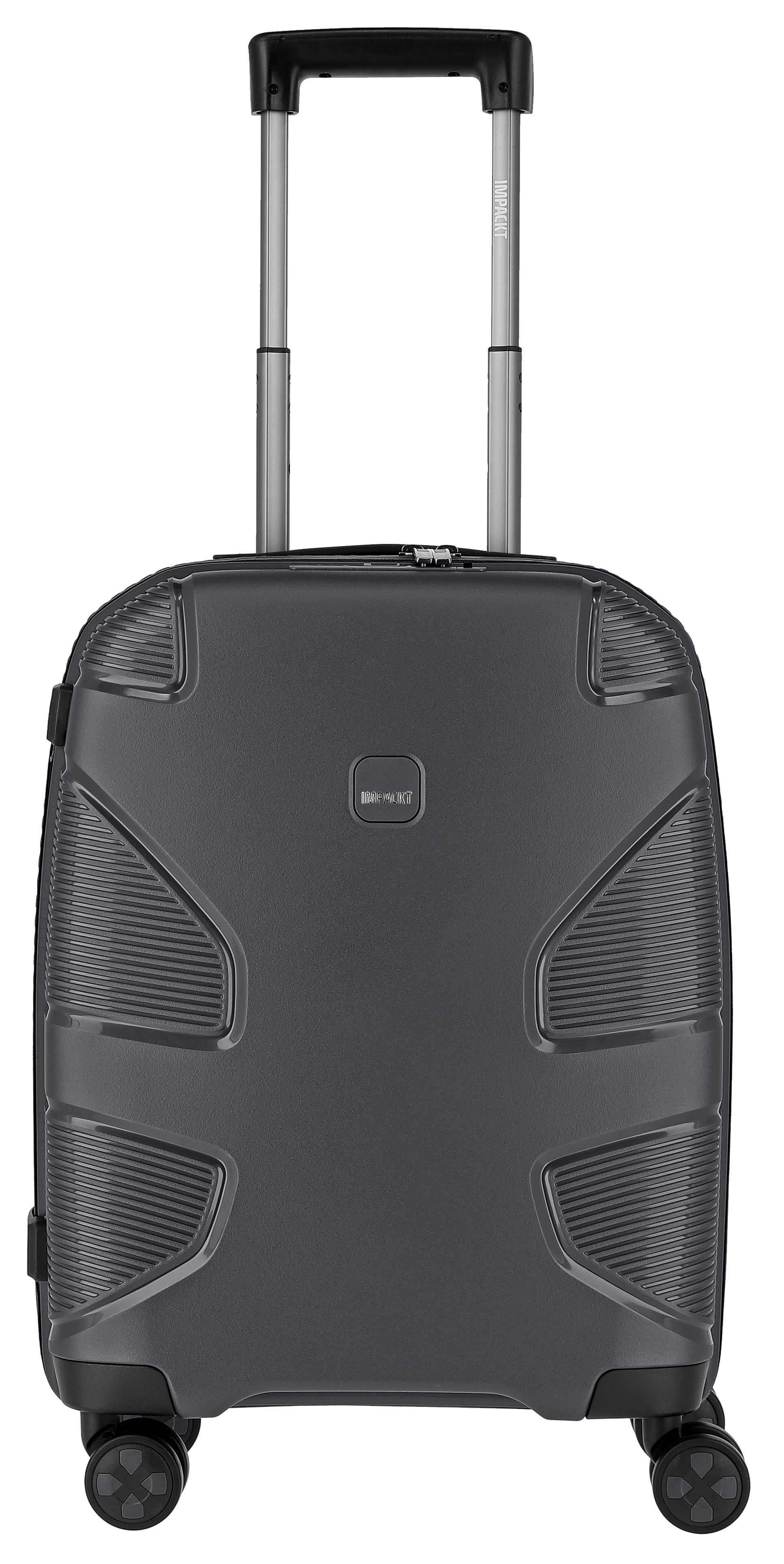 IMPACKT Hartschalen-Trolley IP1, verschiedene Größen und Farben, 4 Rollen, Hartschalen-Koffer vegan Koffer Reisegepäck USB-Port TSA Zahlenschloss