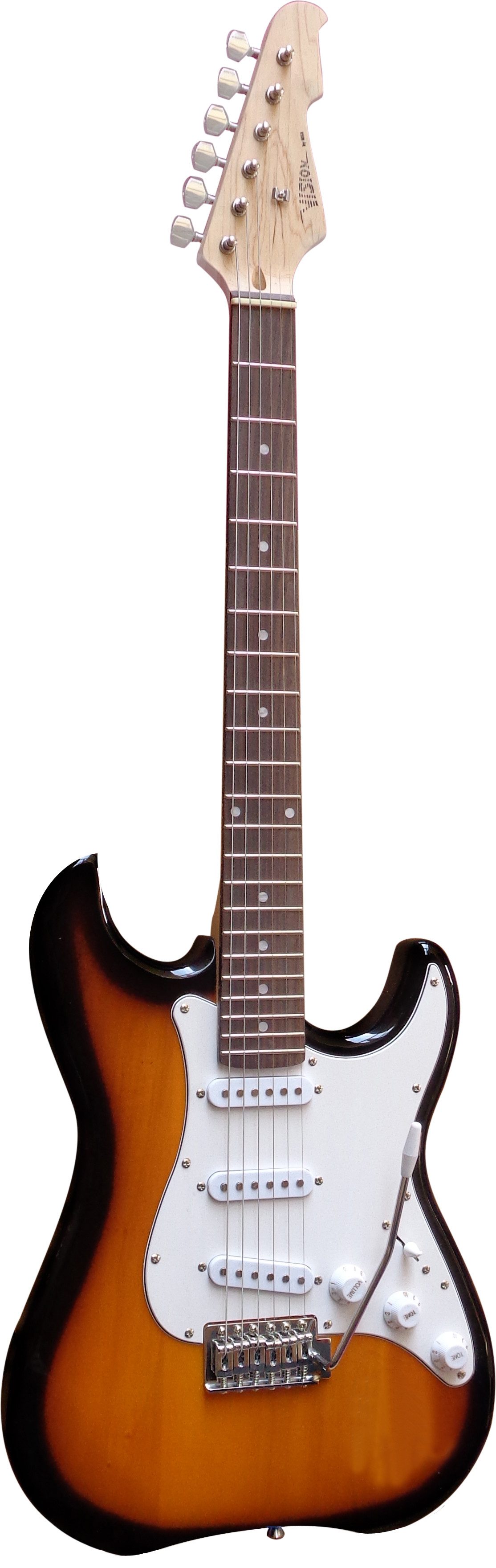 MSA E-Gitarre Elektrogitarre E-Gitarre 3x Singelcoil, Tremolo, elektrische Gitarre MASSIV