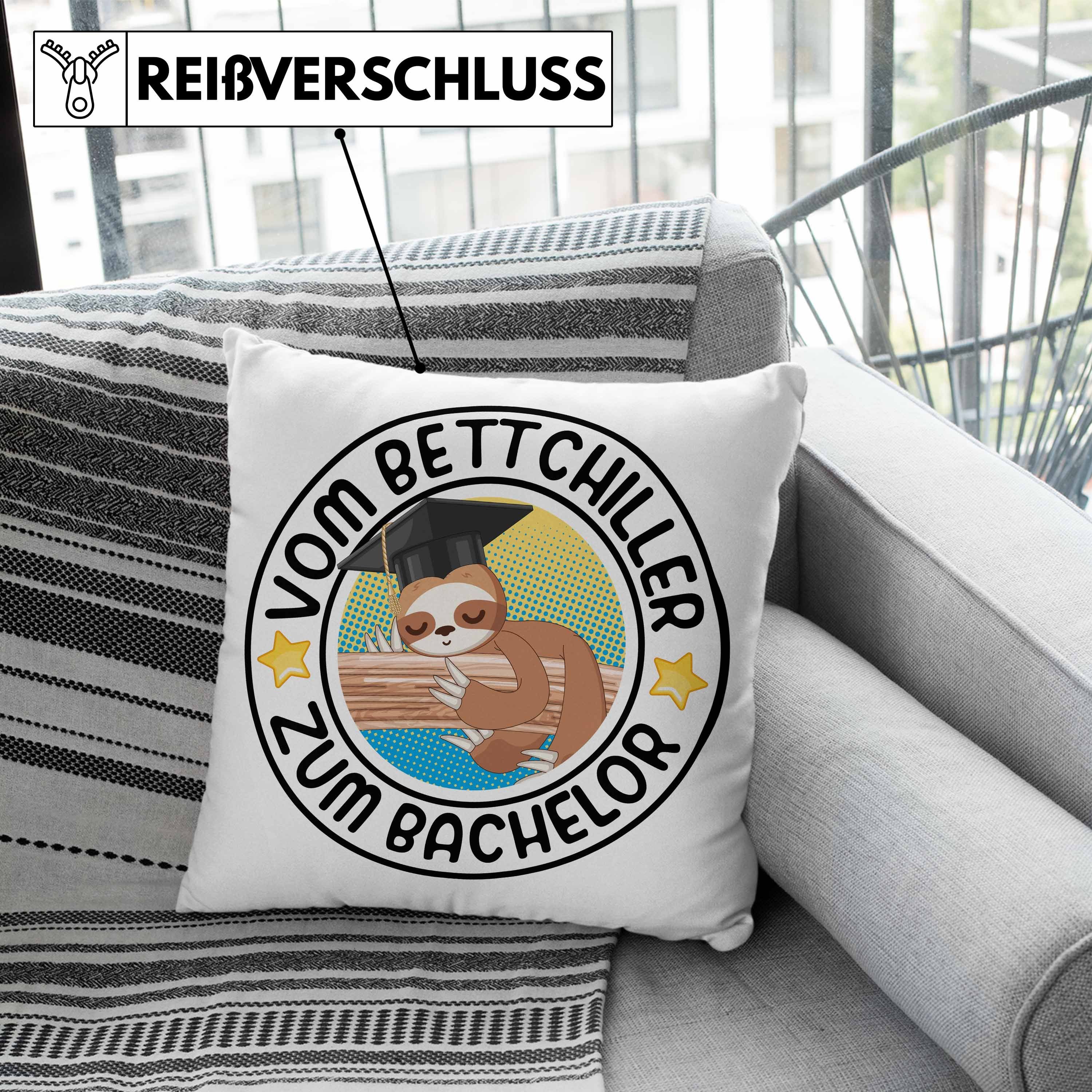 mit Trendation Lustiger Bestanden 40x40 Bachelor Trendation Vom Prüfung Kissen Rosa Geschenk - Spruch Dekokissen Graduation Bett Bachelor Füllung Dekokissen zum Geschenkidee Chiller