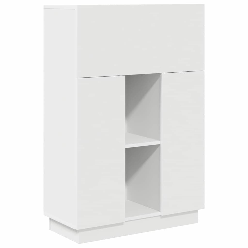 vidaXL Schreibtisch Schreibtisch Weiß 71.5 x 31.5 x 106.5 cm Holzwerkstoff (1-St)