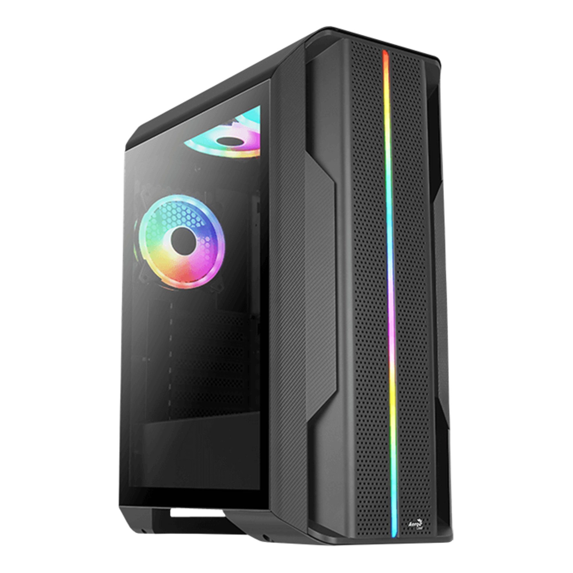 Aerocool Корпуса ПК Aerocool Splinter Duo-G-BK-v1, Tower-Gehäuse
