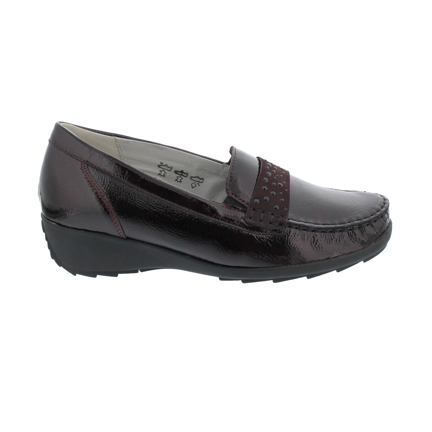 Waldläufer Hanin Mokassin, Taipei Nubuk-Taipei, brunello burgund, Wei Slipper
