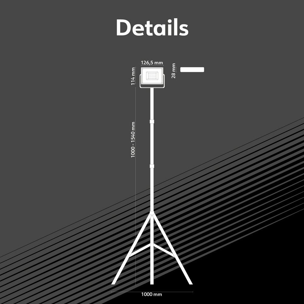 MÜLLER LICHT Baustrahler Müller-Licht Boston LED-Baustrahler 15 W 2190 lm Neutralweiß 216000