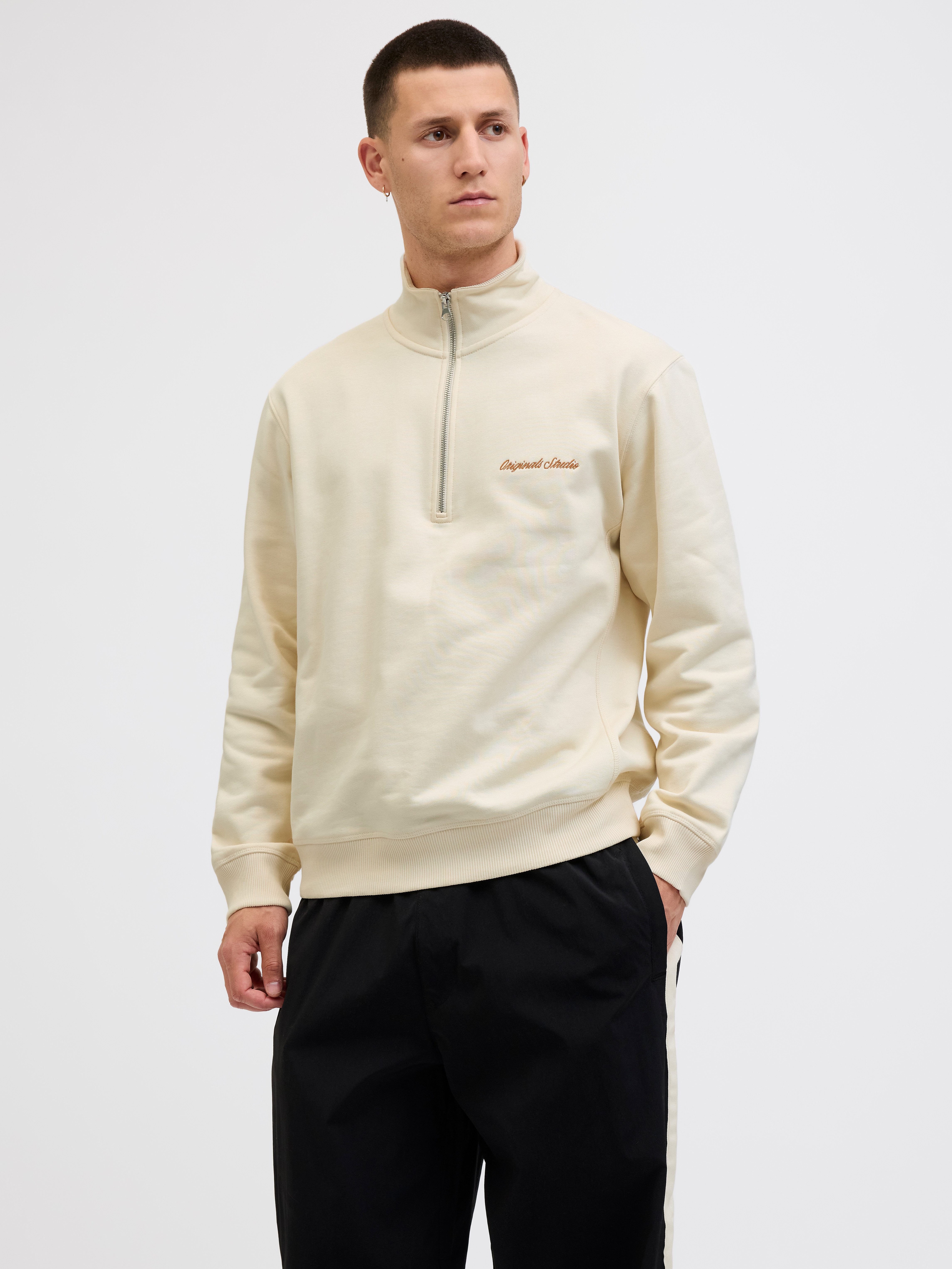 Jack & Jones Sweatshirt JORNORREBRO EMB SWEAT HIGH NECK SN