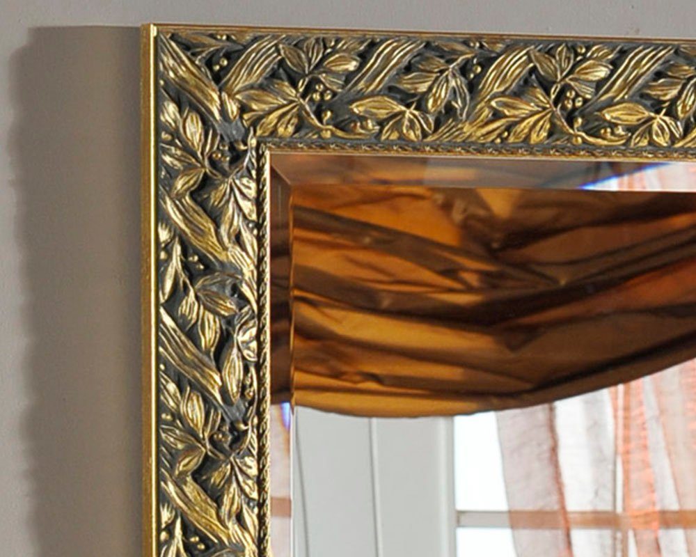 Lissabon Größe Rahmendesign Blattgold), 98cm (klassisch, 4cm außen: x Wandspiegel x ASR 78cm