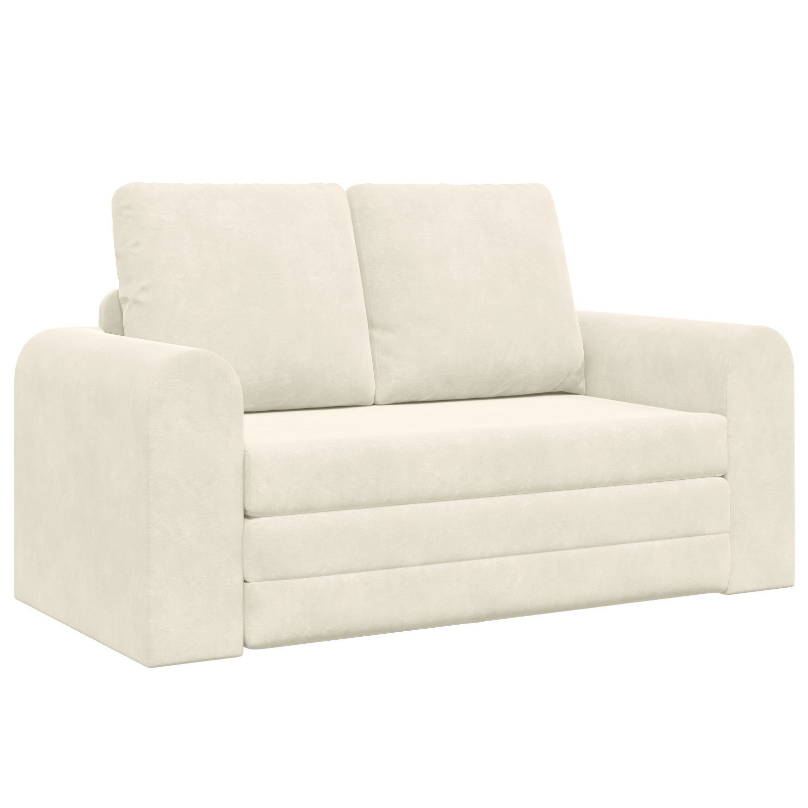 vidaXL Sofa Boden Schlafsofa 2-in-1 Creme günstig online kaufen