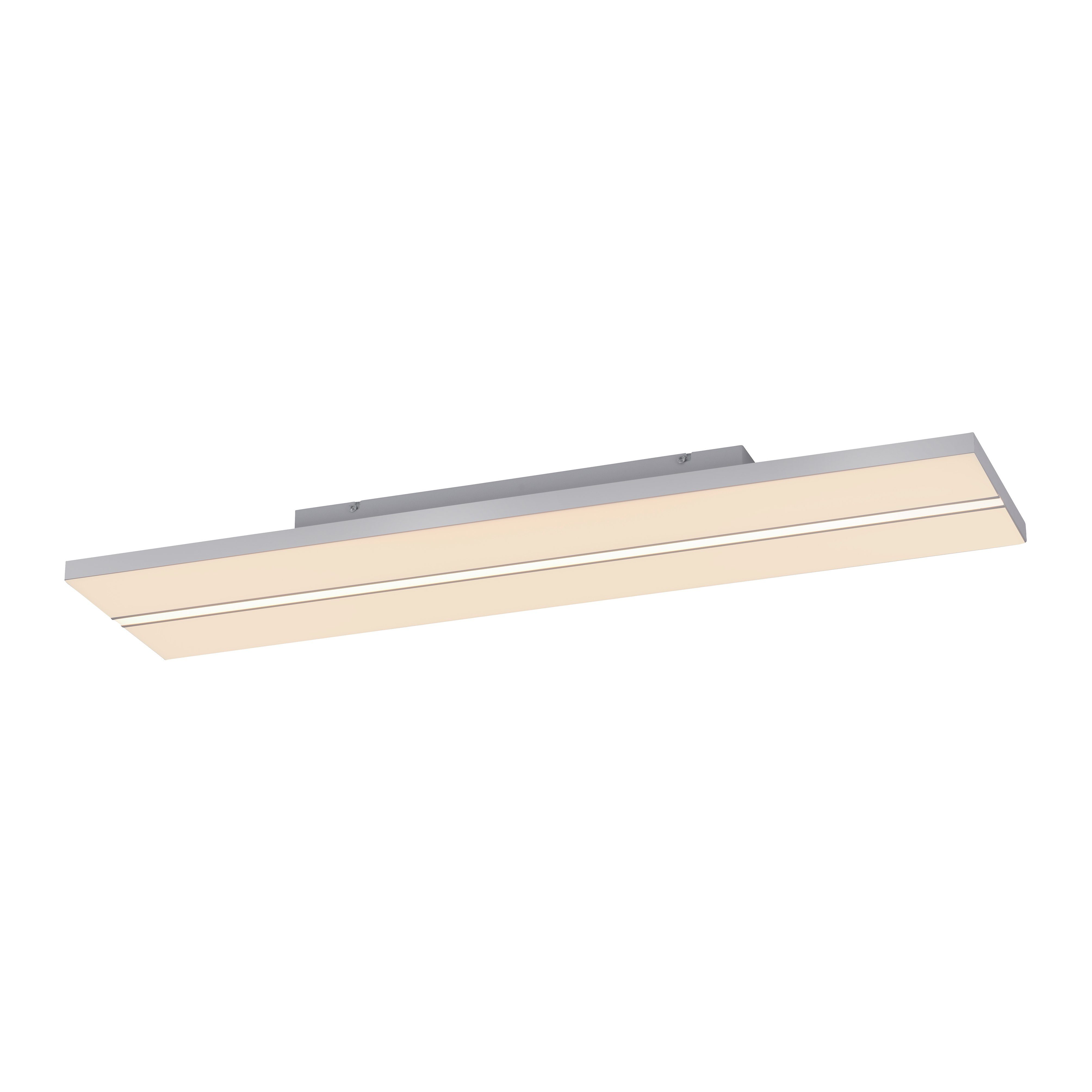 JUST LIGHT LED Deckenleuchte EDGING, CCT - über Fernbedienung, Dimmfunktion, Memory, nach Trennung vom Netz, LED fest integriert, warmweiß - kaltweiß, dimmbar über Fernbedienung