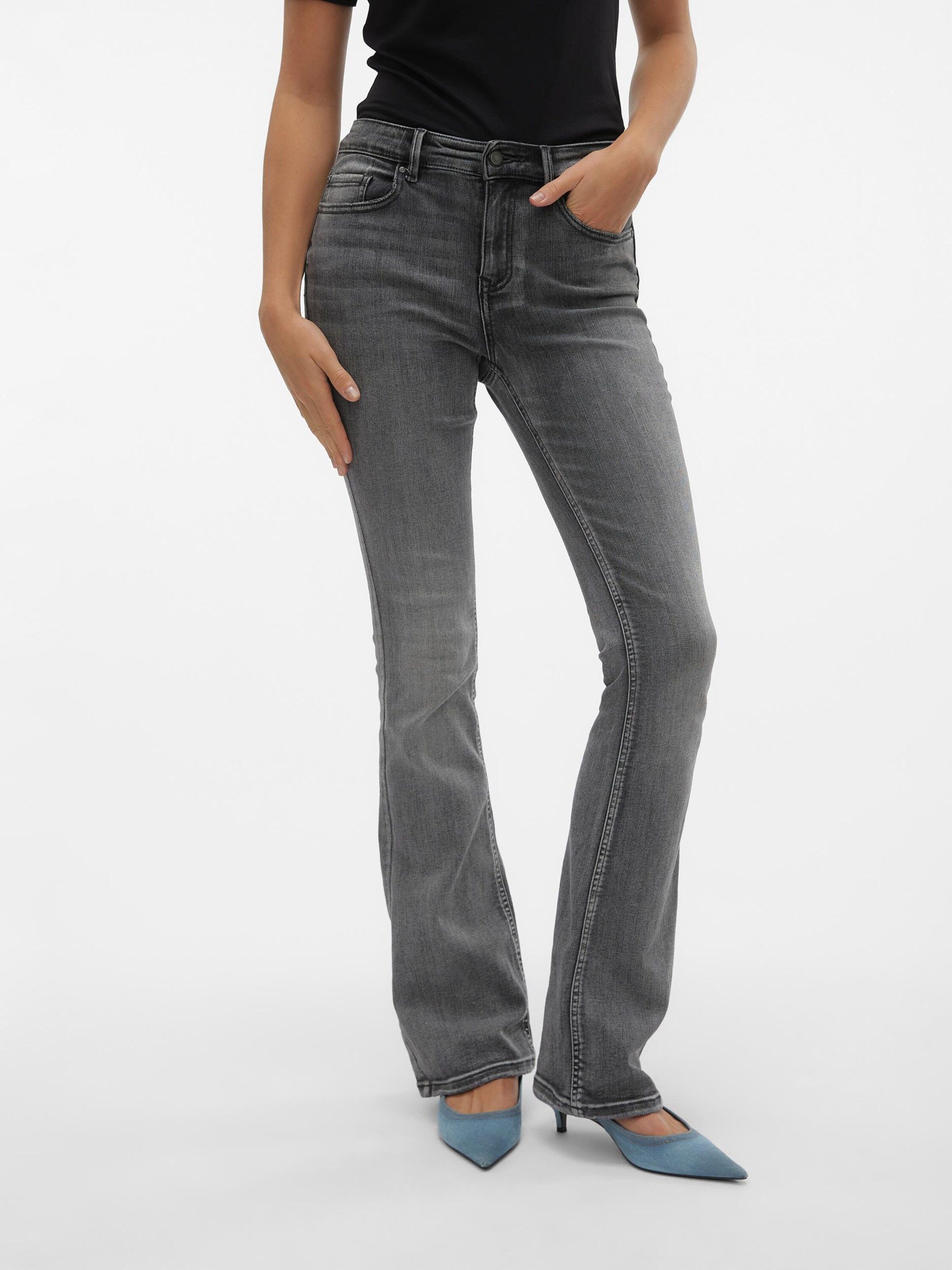 Vero Moda Schlagjeans Flash (1-tlg) Plain/ohne Details – Bild 5 von 5