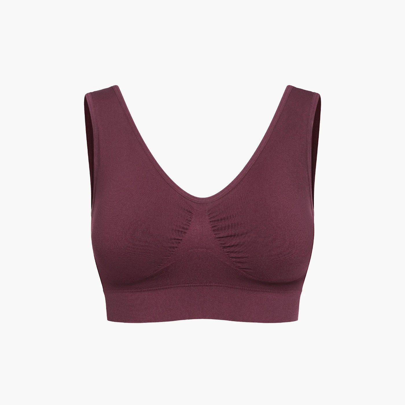Bügelloser BH Comfy Bra-Burgundy-S