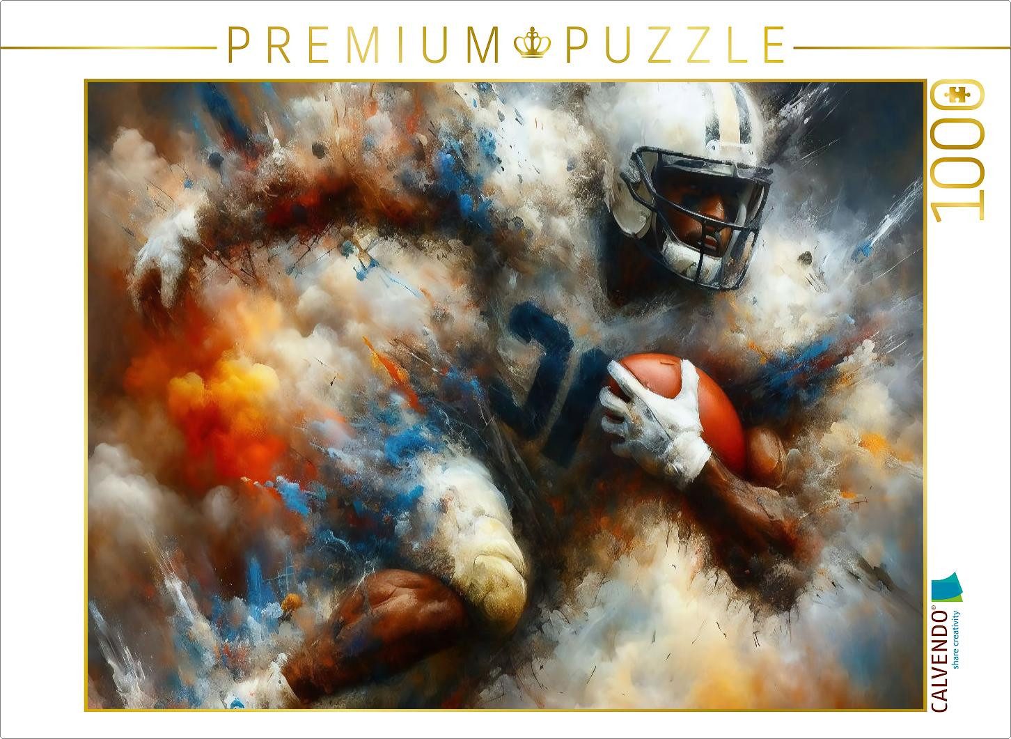 CALVENDO Puzzle CALVENDO Puzzle Football, 1000 Teile Lege-Größe 64 × 48 cm Foto-Puzzl, 1000 Puzzleteile