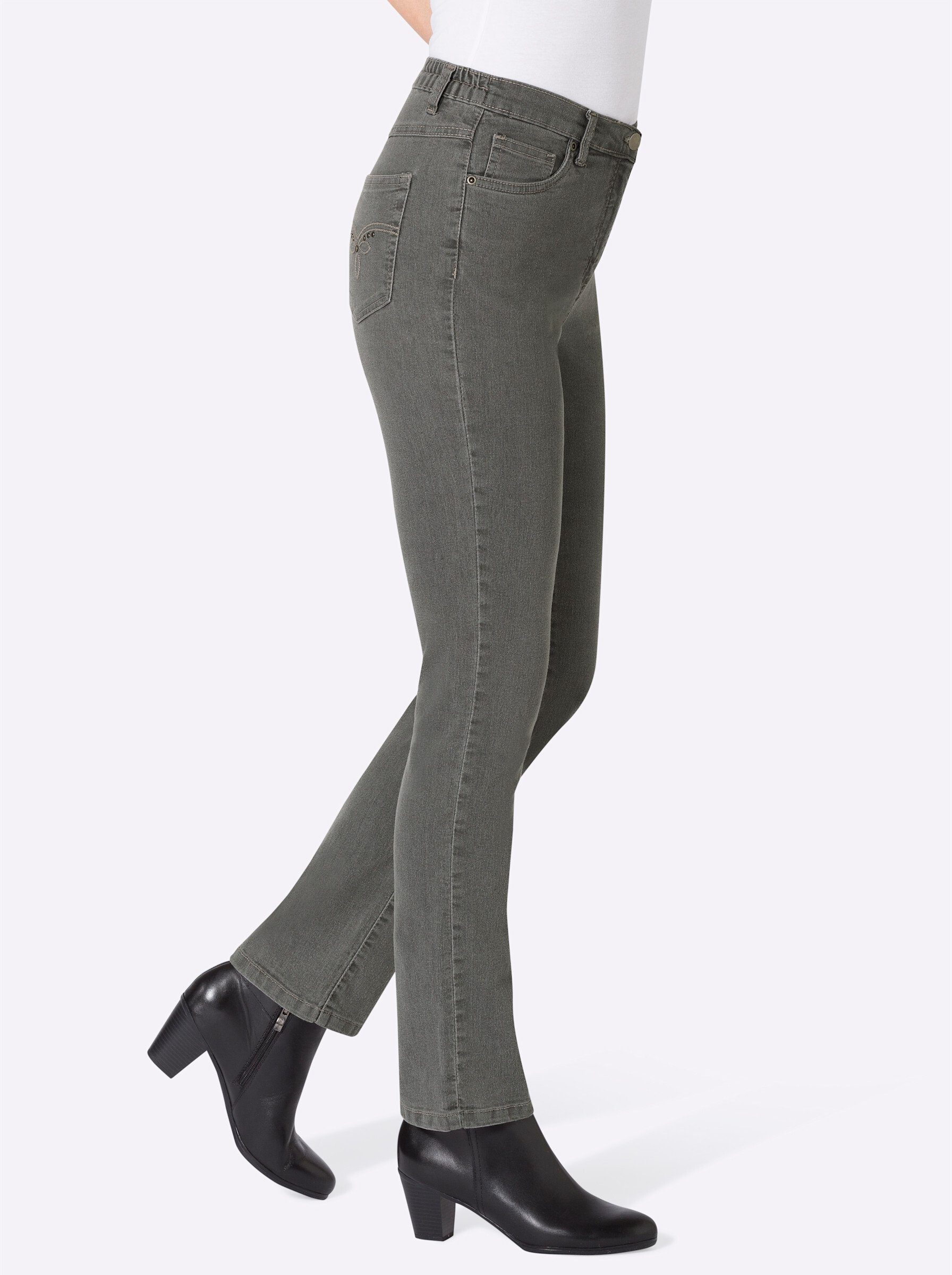 Sieh an! Bequeme Jeans 5-Pocket-Jeans . in gerader Beinform günstig online kaufen