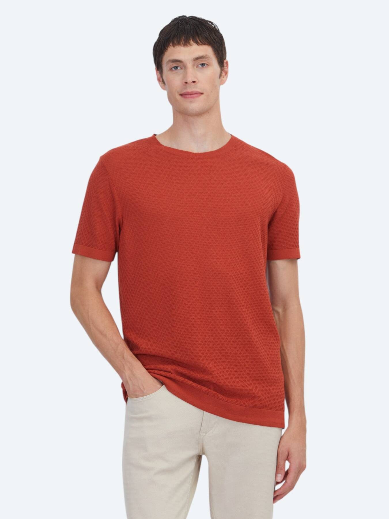 KİP Steppweste Rote Strickmode